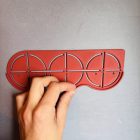 Szerelvénydoboz jelölő sablon